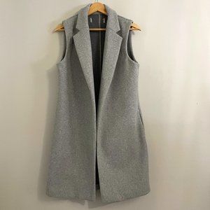 Grey Long Vest